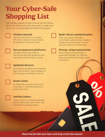Your Cyber-Safe Shopping List: Protect Your Business (and Your Family) This Holiday Season